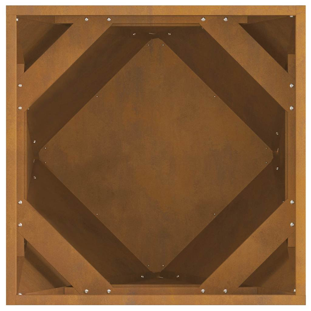 Növénytartó Rozsdás 50 x 50 x 50 cm Időjárásálló acél