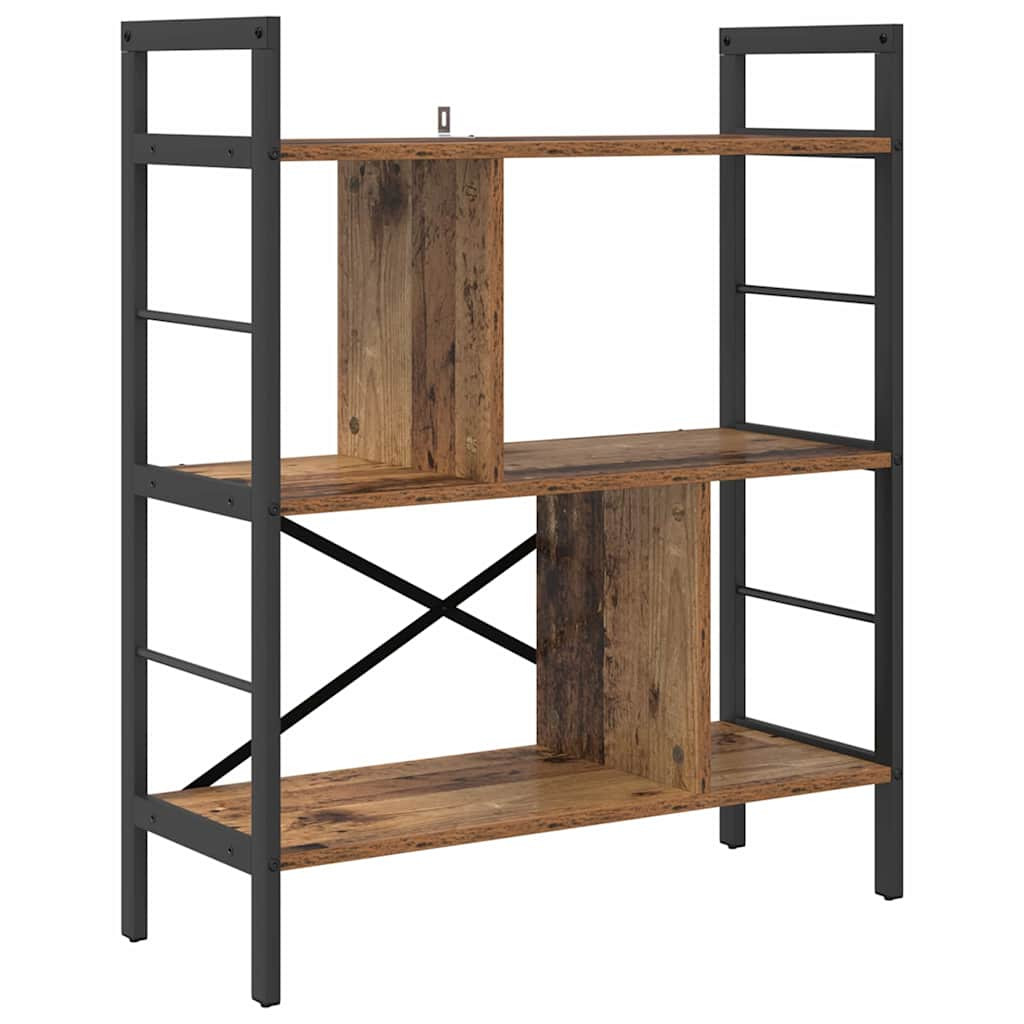 Könyvespolc Öreg fa 75 x 30 x 91 cm Faanyag