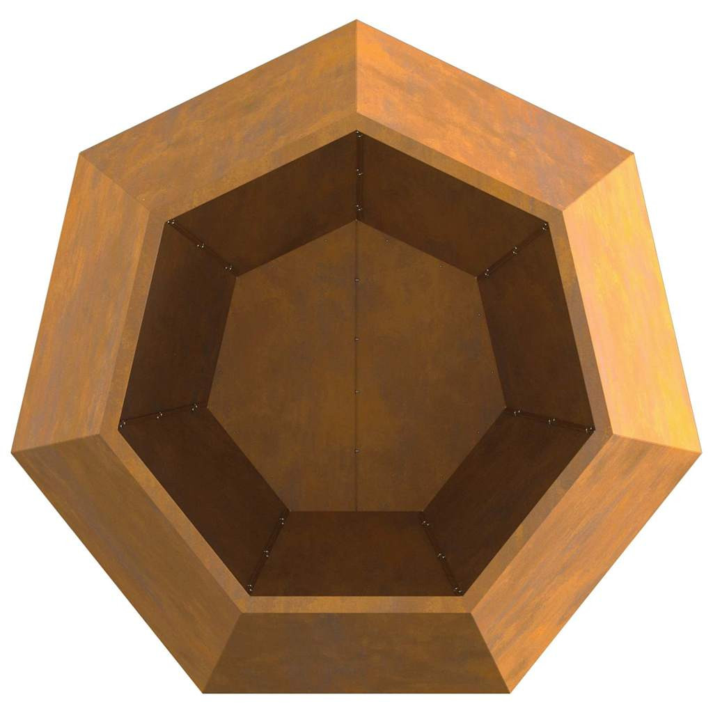 Növénytartó Rozsdás 100 x 100 x 80 cm Időjárásálló acél