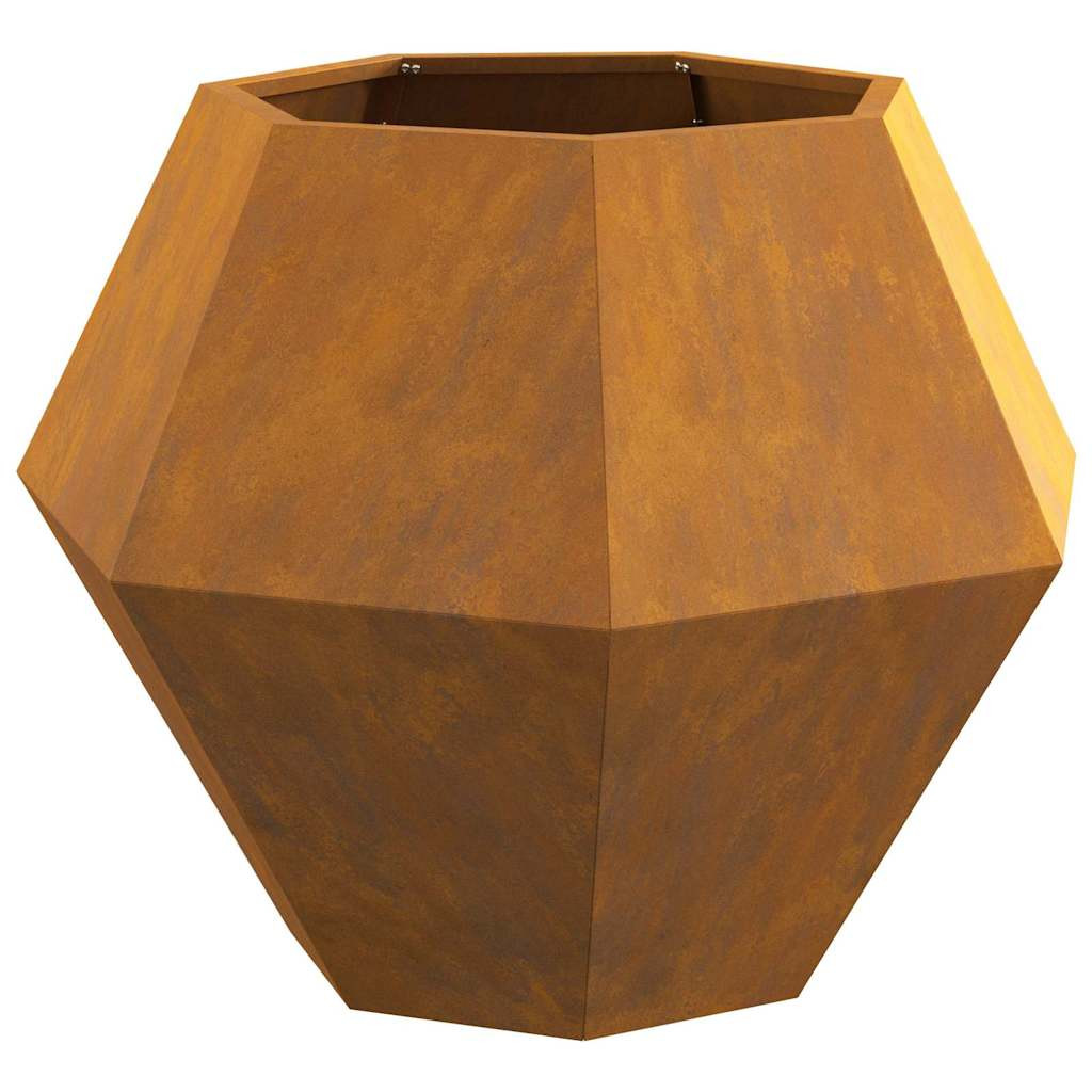 Növénytartó Rozsdás 75 x 75 x 60 cm Időjárásálló acél