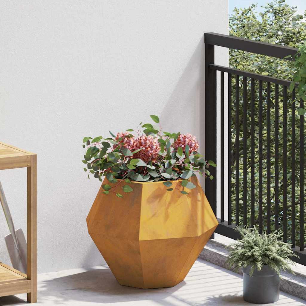 Növénytartó Rozsdás 50 x 50 x 40 cm Időjárásálló acél