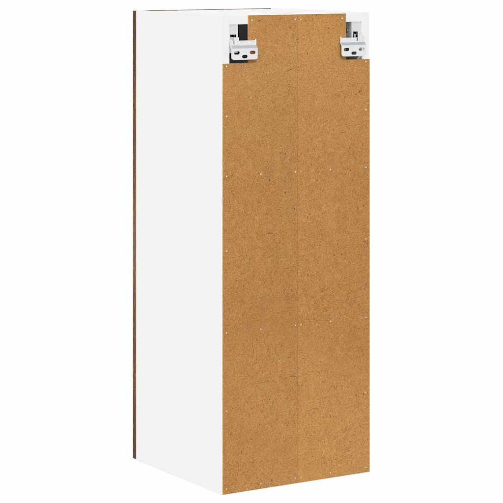 Függő szekrény tárolóval Riga 2 pcs Füstölt tölgy és fehér