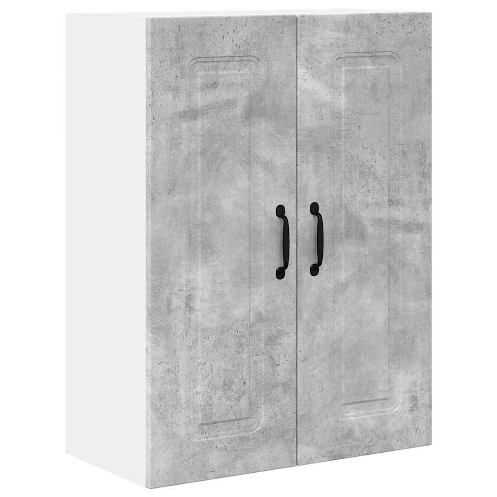 Fali konyhaszekrény Beton Szürke 60 x 31 x 80 cm Faanyag