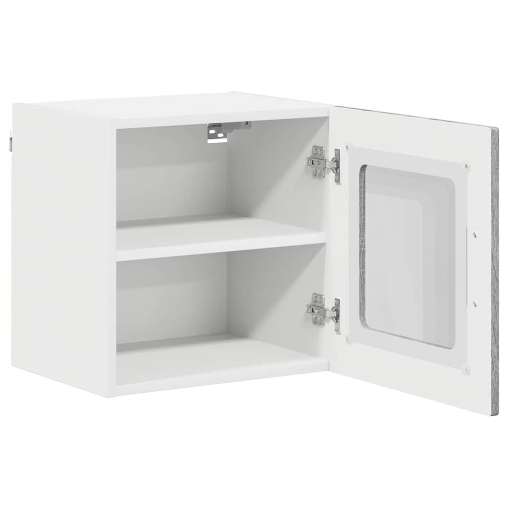Konyhaszekrény 2 pcs Szürke Sonoma 40 x 31 x 40 cm Faanyag
