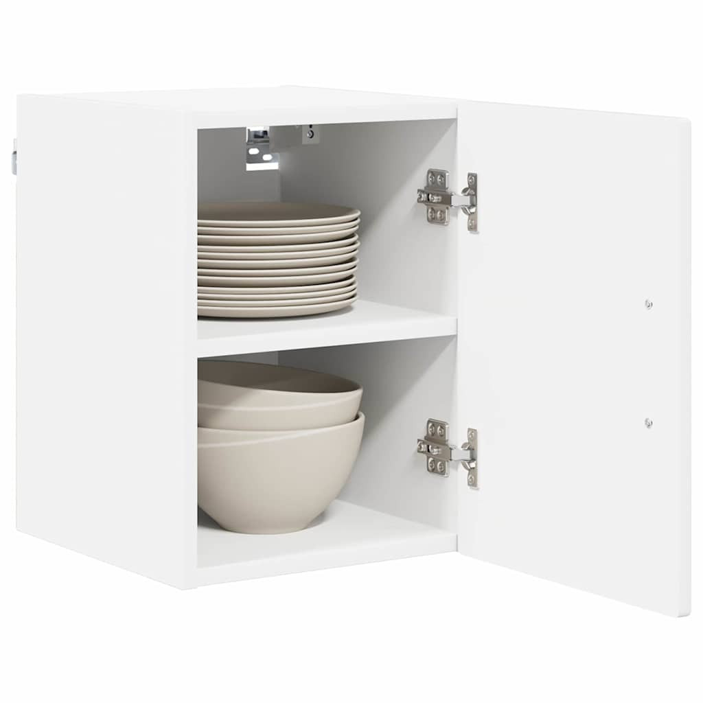 Konyhaszekrény 2 pcs Magas Fényű Fehér 30 x 31 x 40 cm Faanyag