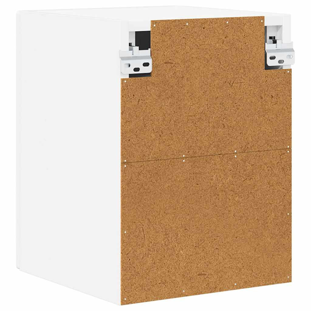 Konyhaszekrény 2 pcs Magas Fényű Fehér 30 x 31 x 40 cm Faanyag