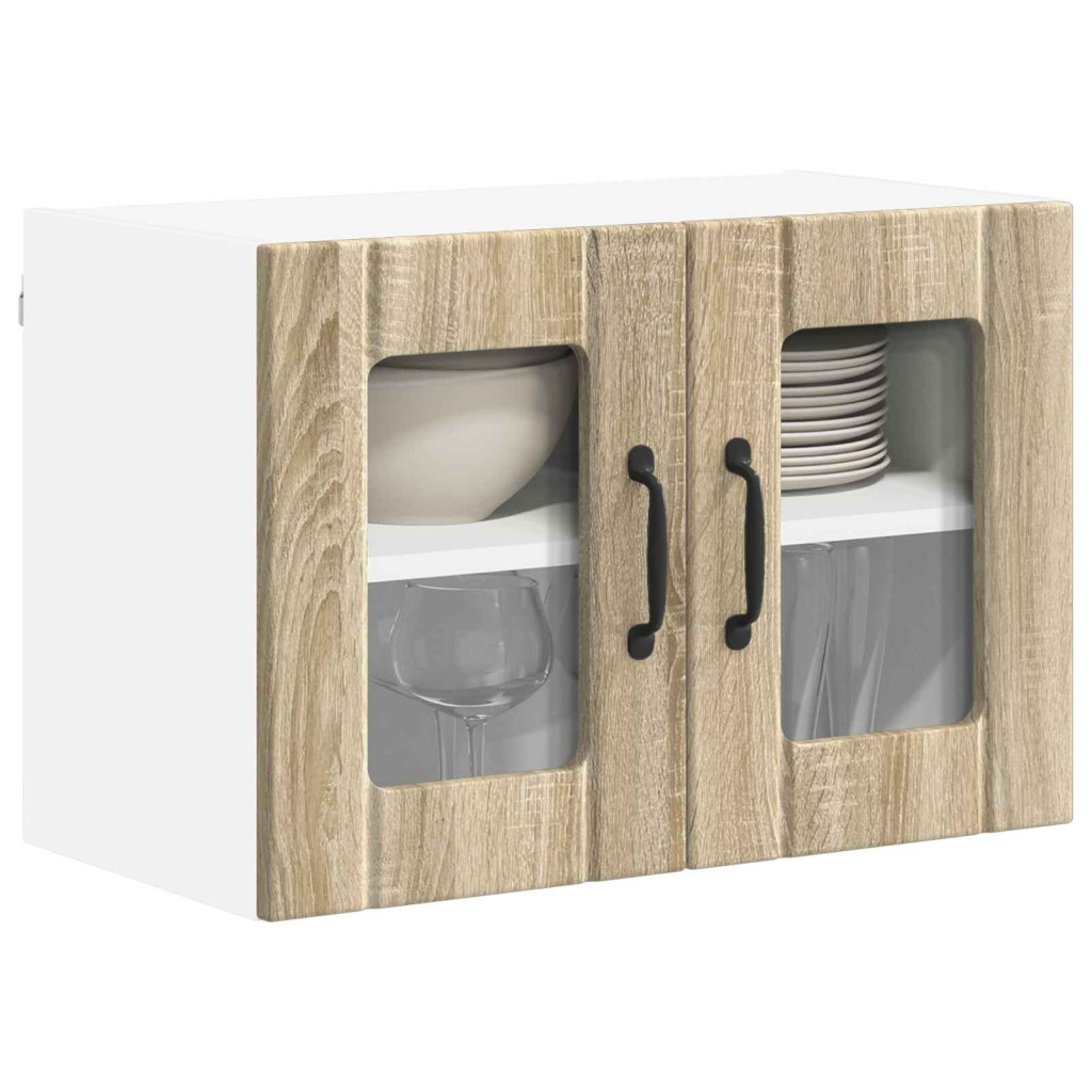 Konyhaszekrény 2 pcs Sonoma tölgy 60 x 31 x 40 cm Faanyag