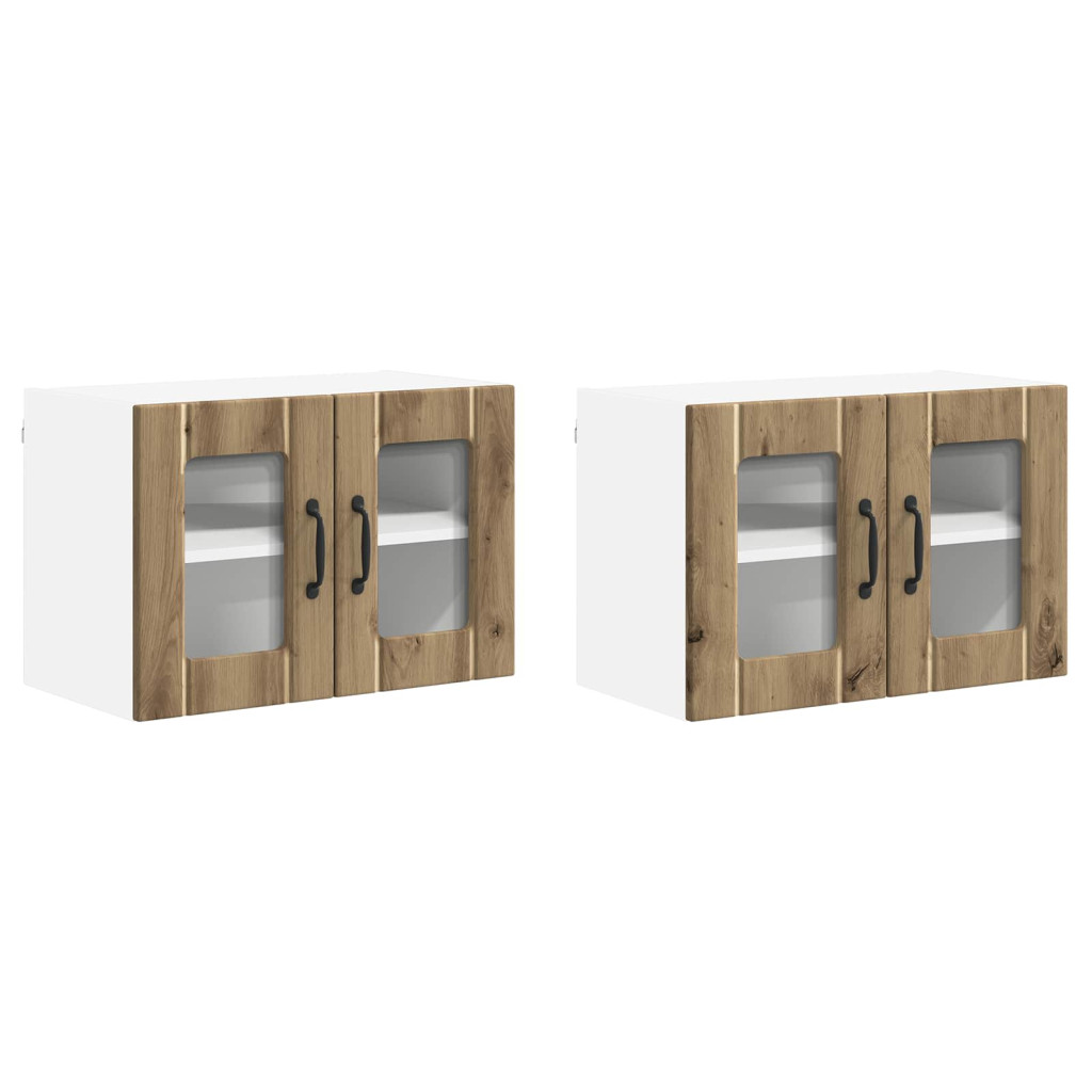 Konyhaszekrény 2 pcs Artisan tölgy 60 x 31 x 40 cm Faanyag