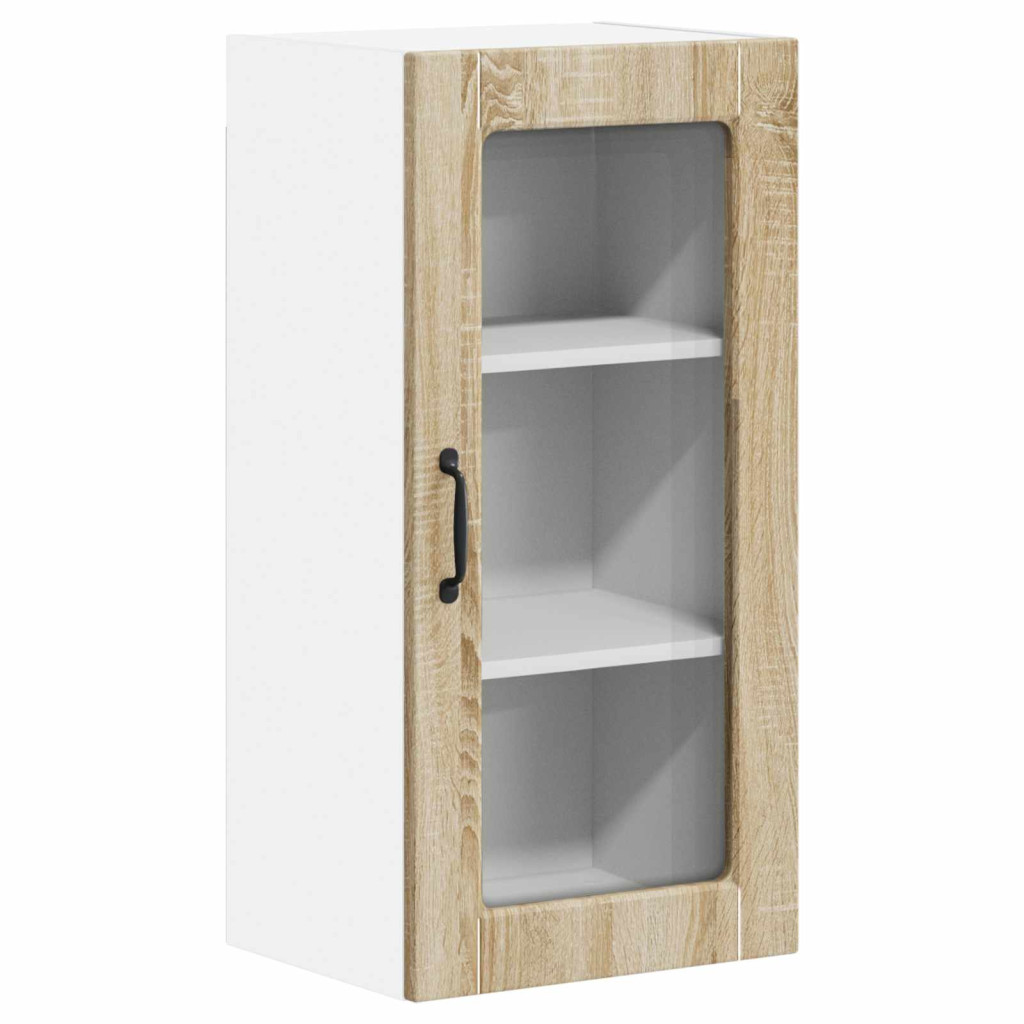 Konyhaszekrény 2 pcs Sonoma tölgy 40 x 31 x 80 cm Faanyag