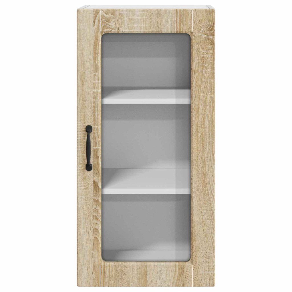 Konyhaszekrény 2 pcs Sonoma tölgy 40 x 31 x 80 cm Faanyag