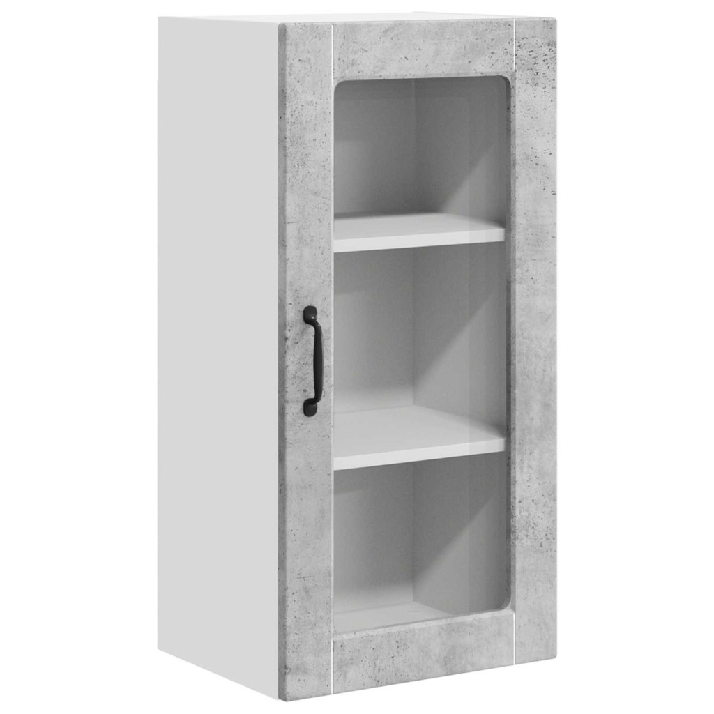 Konyhaszekrény 2 pcs Beton Szürke 40 x 31 x 80 cm Faanyag