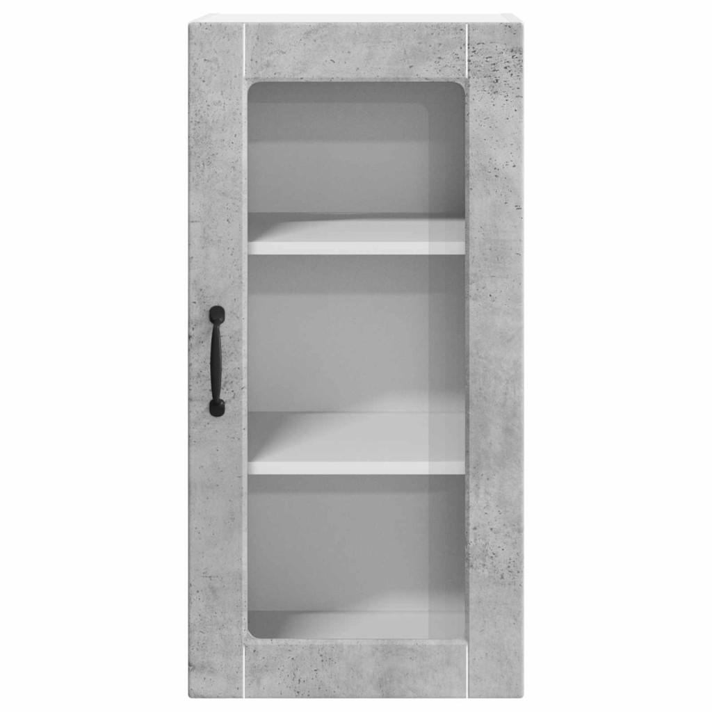 Konyhaszekrény 2 pcs Beton Szürke 40 x 31 x 80 cm Faanyag