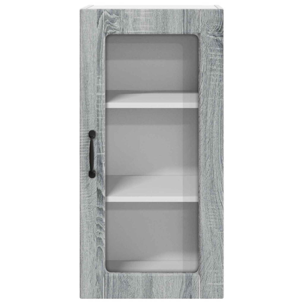 Konyhaszekrény 2 pcs Szürke Sonoma 40 x 31 x 80 cm Faanyag
