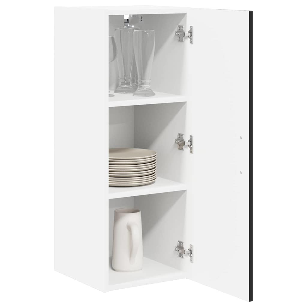 Konyhaszekrény 2 pcs Fekete 30 x 31 x 80 cm Faanyag