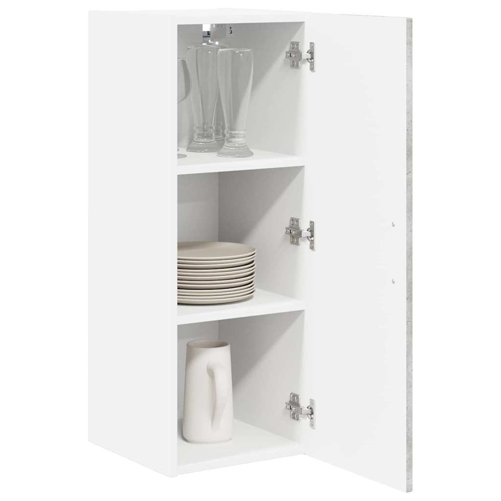 Konyhaszekrény 2 pcs Beton Szürke 30 x 31 x 80 cm Faanyag