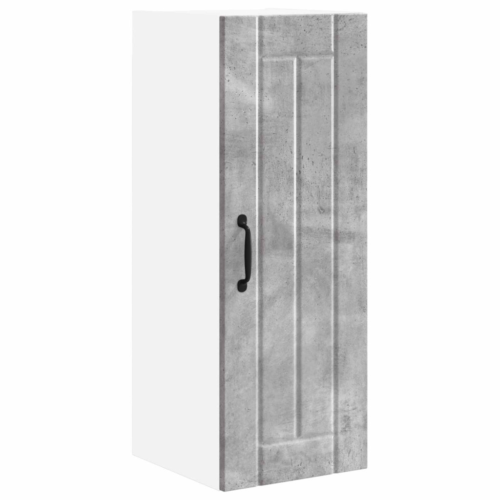 Konyhaszekrény 2 pcs Beton Szürke 30 x 31 x 80 cm Faanyag