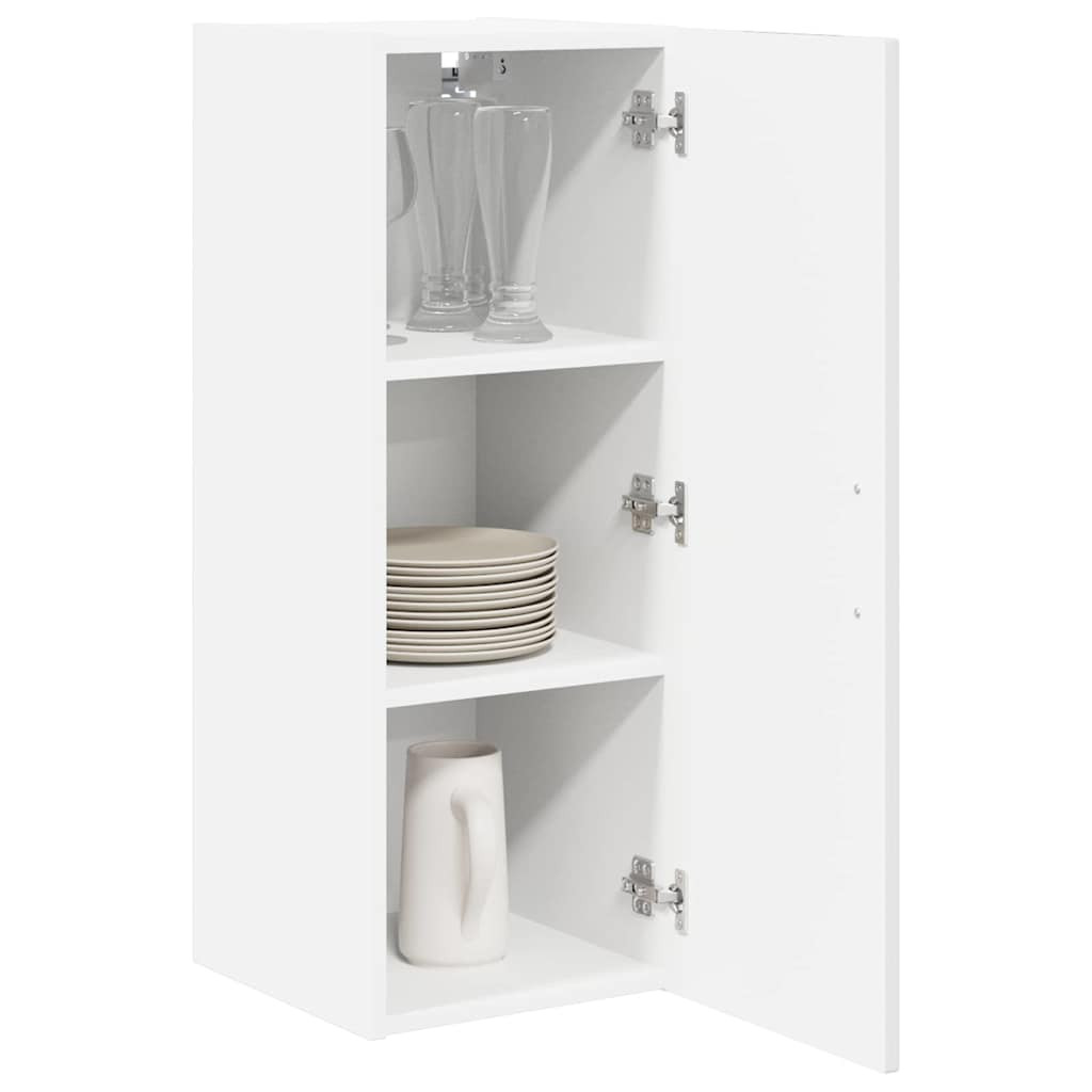 Konyhaszekrény 2 pcs Magas Fényű Fehér 30 x 31 x 80 cm Faanyag