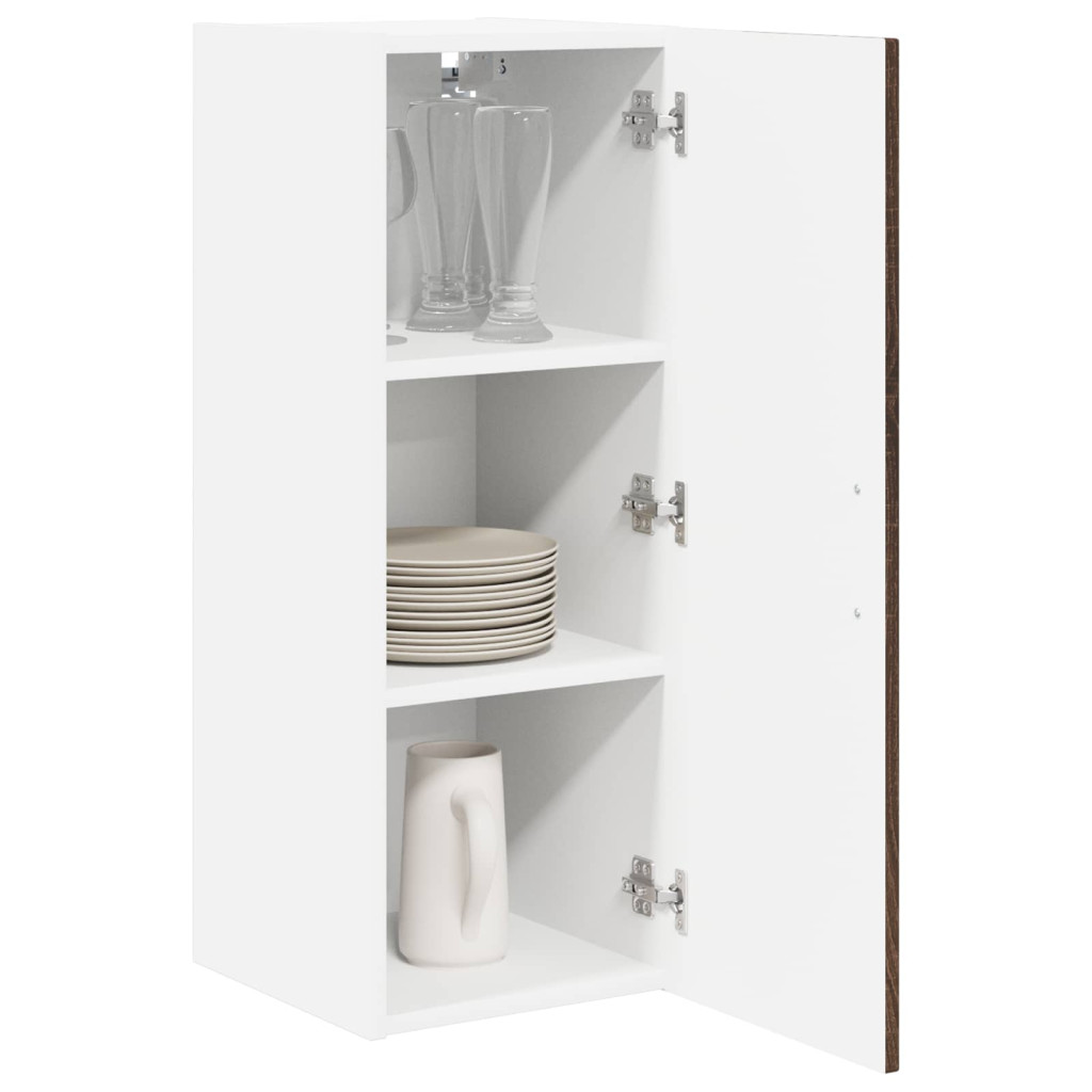 Konyhaszekrény 2 pcs Barna Tölgy 30 x 31 x 80 cm Faanyag