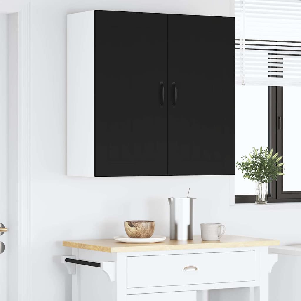 Konyhaszekrény Fekete 80 x 31 x 80 cm Faanyag