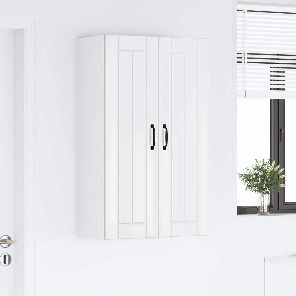 Konyhaszekrény Magas Fényű Fehér 60 x 31 x 100 cm Faanyag