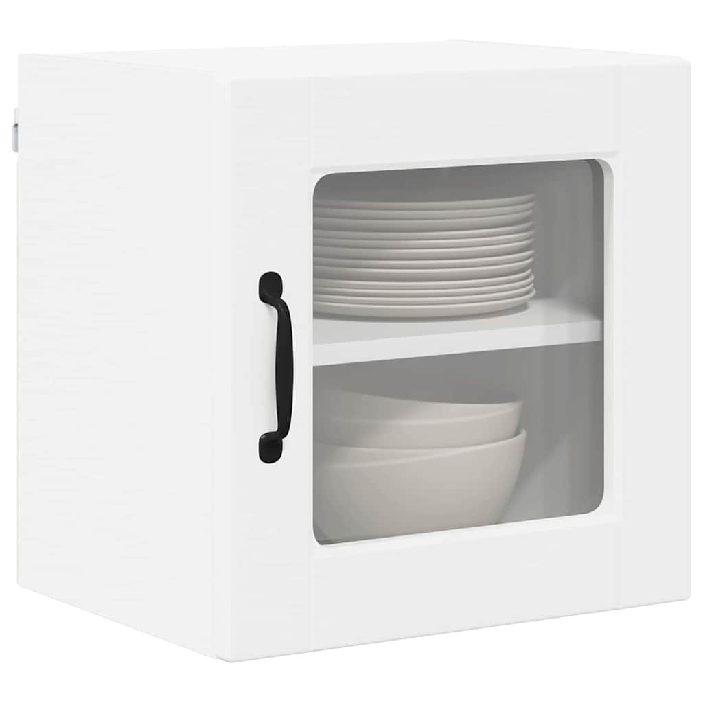 Konyhaszekrény polcokkal 2 pcs Fehér 40 x 31 x 40 cm Faanyag