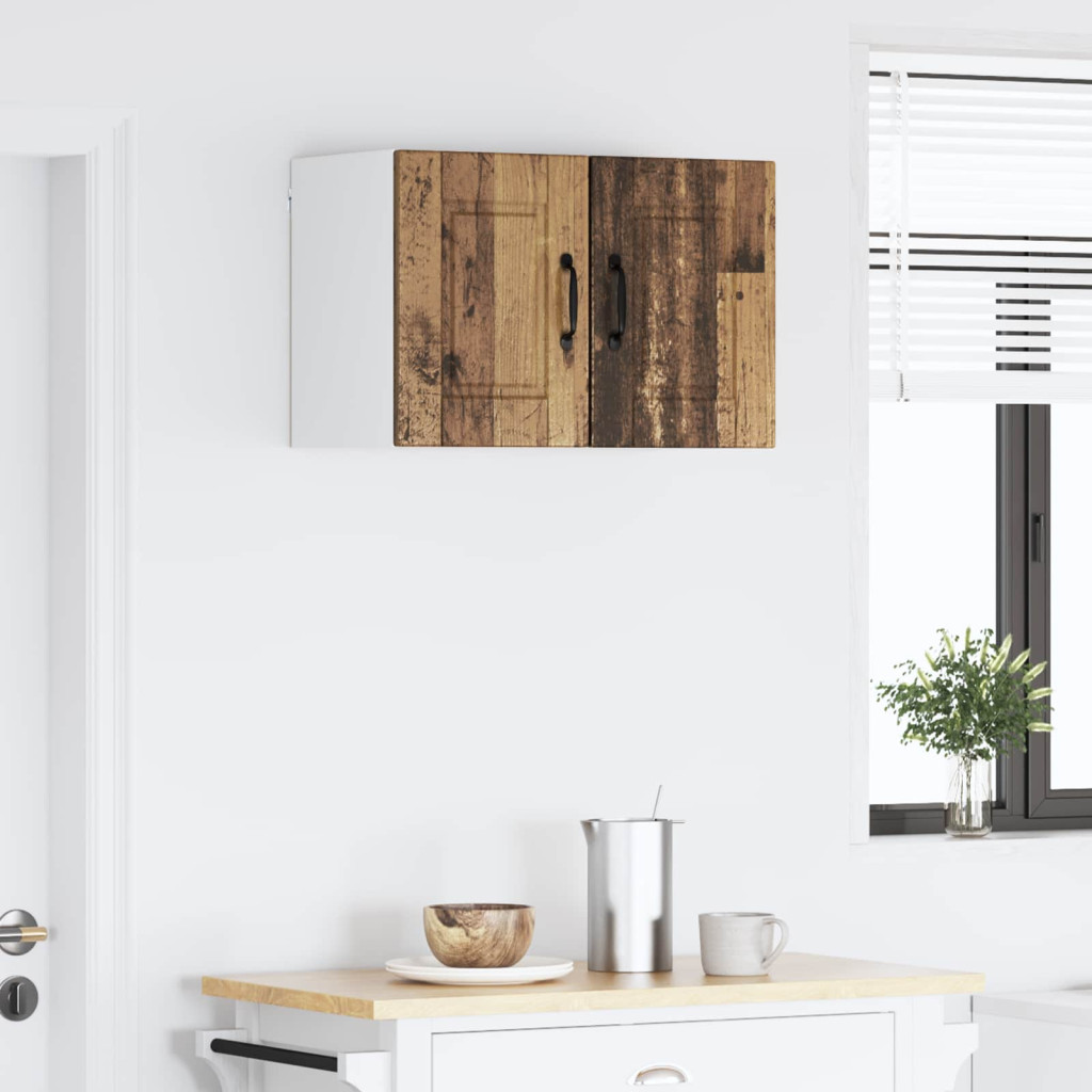 Konyhaszekrény polcokkal 2 pcs Öreg fa 30 x 31 x 40 cm Faanyag