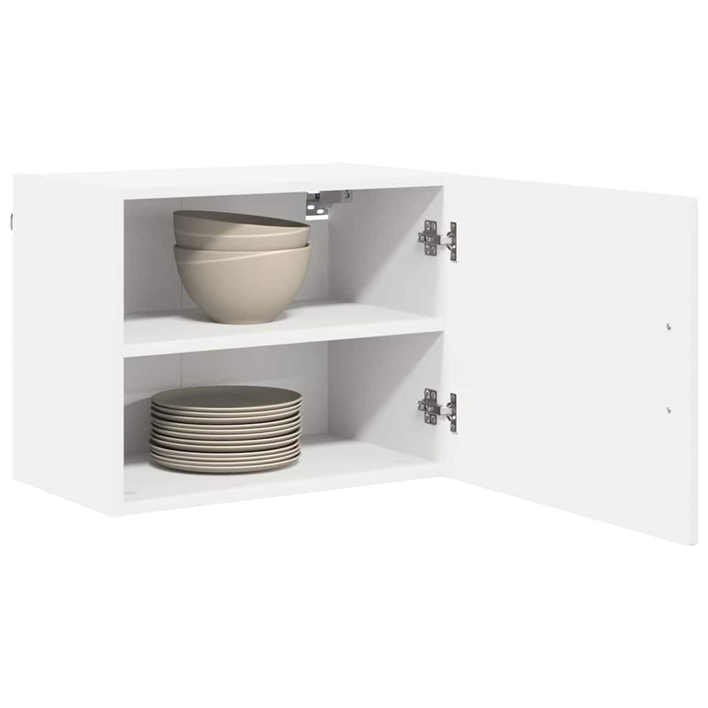 Konyhaszekrény polcokkal 2 pcs Fehér 50 x 31 x 40 cm Faanyag