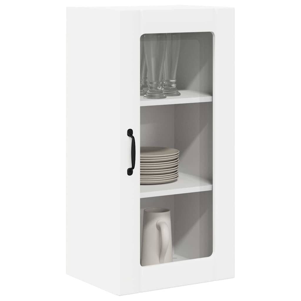 Konyhaszekrény polcokkal 2 pcs Fehér 40 x 31 x 80 cm Faanyag