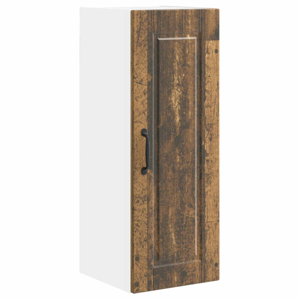 Konyhaszekrény polcokkal 2 pcs Öreg fa 30 x 31 x 80 cm Faanyag