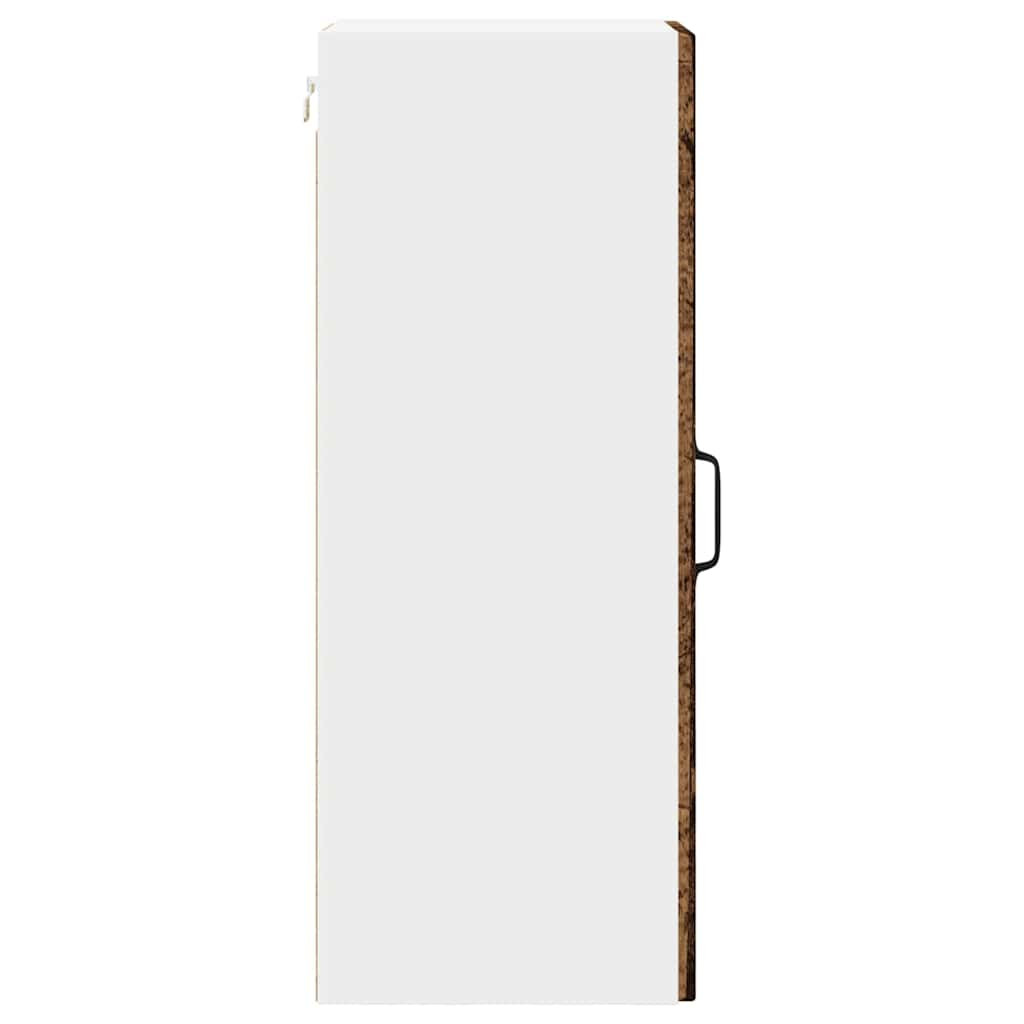 Konyhaszekrény polcokkal 2 pcs Öreg fa 30 x 31 x 80 cm Faanyag