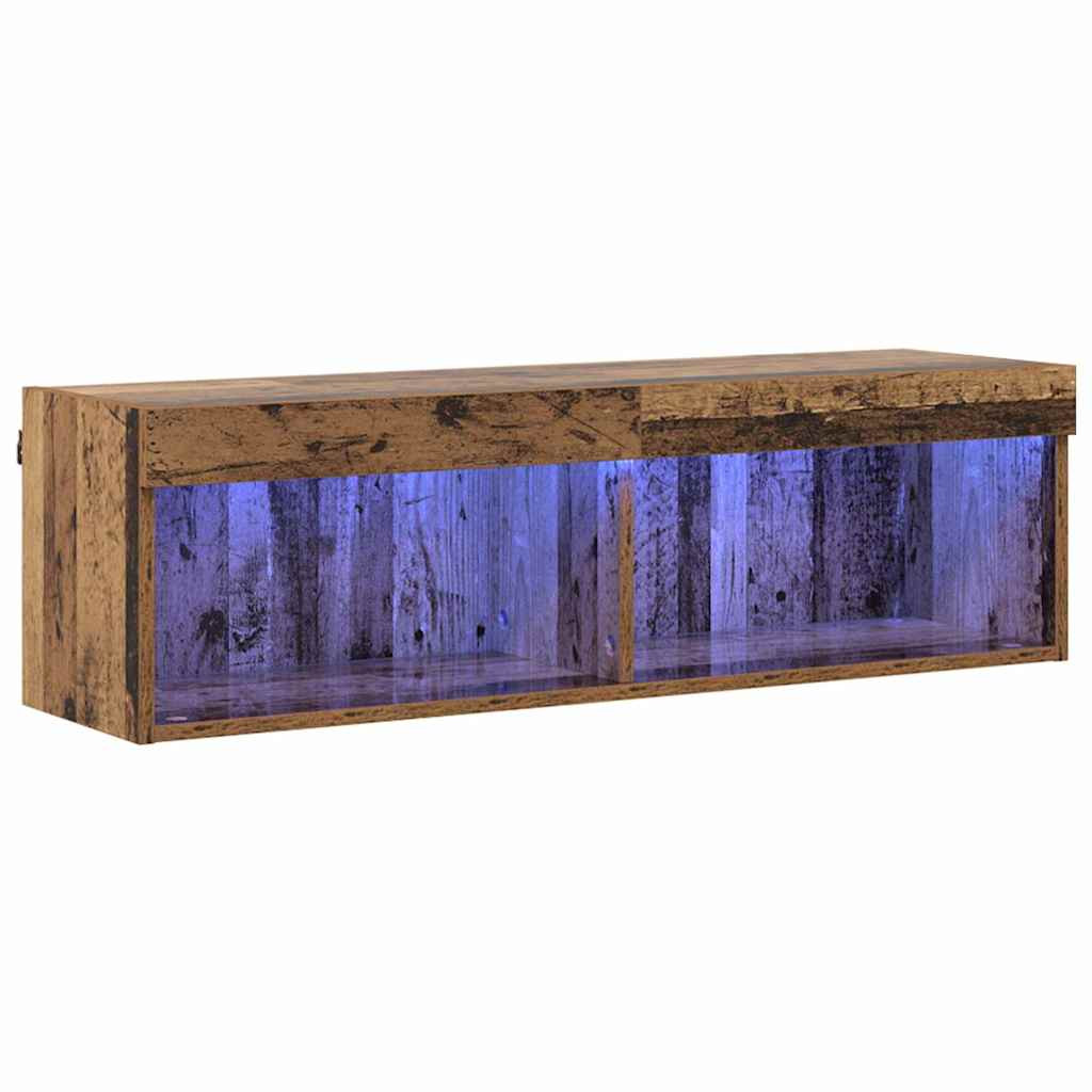 TV szekrény garnitúra Öreg fa 100 x 30 x 30 cm Faanyag