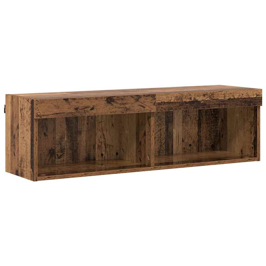 TV szekrény garnitúra Öreg fa 100 x 30 x 30 cm Faanyag