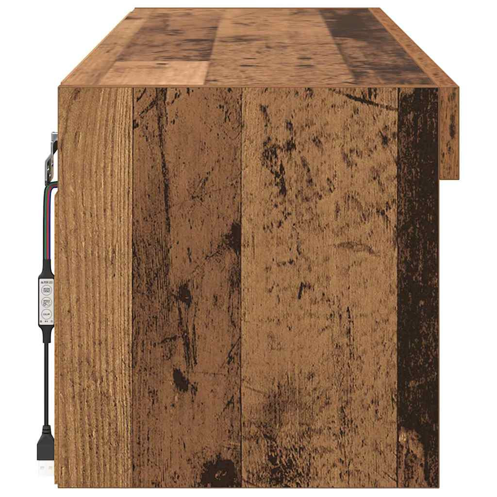 TV szekrény garnitúra Öreg fa 100 x 30 x 30 cm Faanyag
