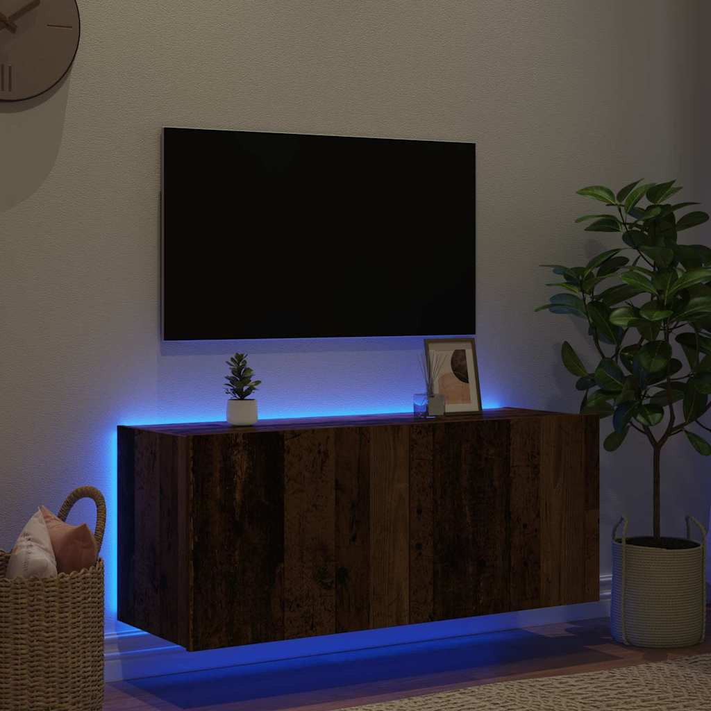 TV Fali Szekrény Öreg fa 100 x 35 x 41 cm Faanyag