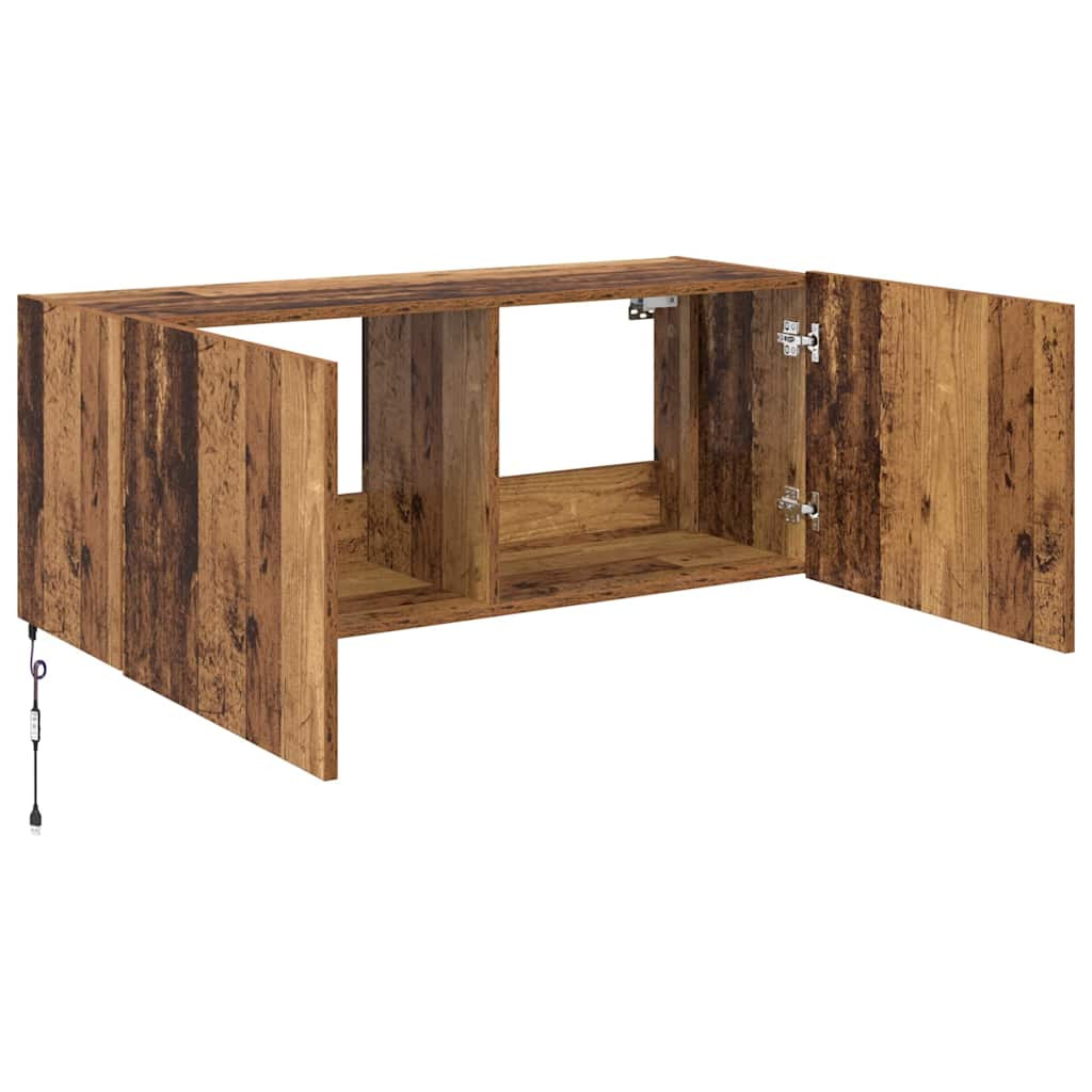 TV Fali Szekrény Öreg fa 100 x 35 x 41 cm Faanyag