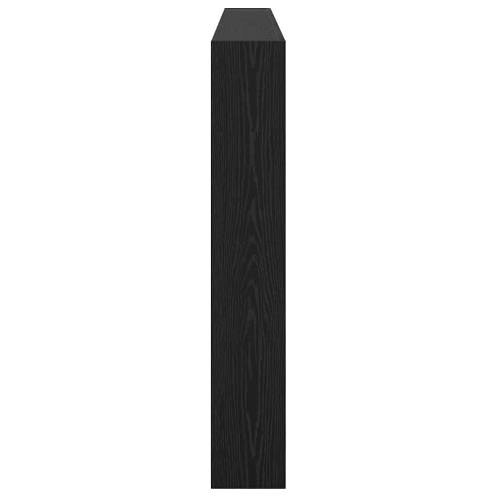 Fejtámla polcokkal Fekete tölgy 200 x 17 x 102 cm Faanyag