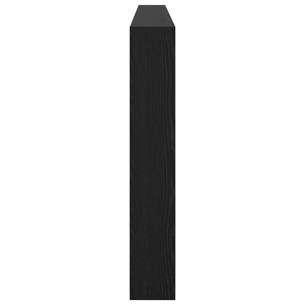 Fejtámla polcokkal Fekete tölgy 220 x 17 x 102 cm Faanyag