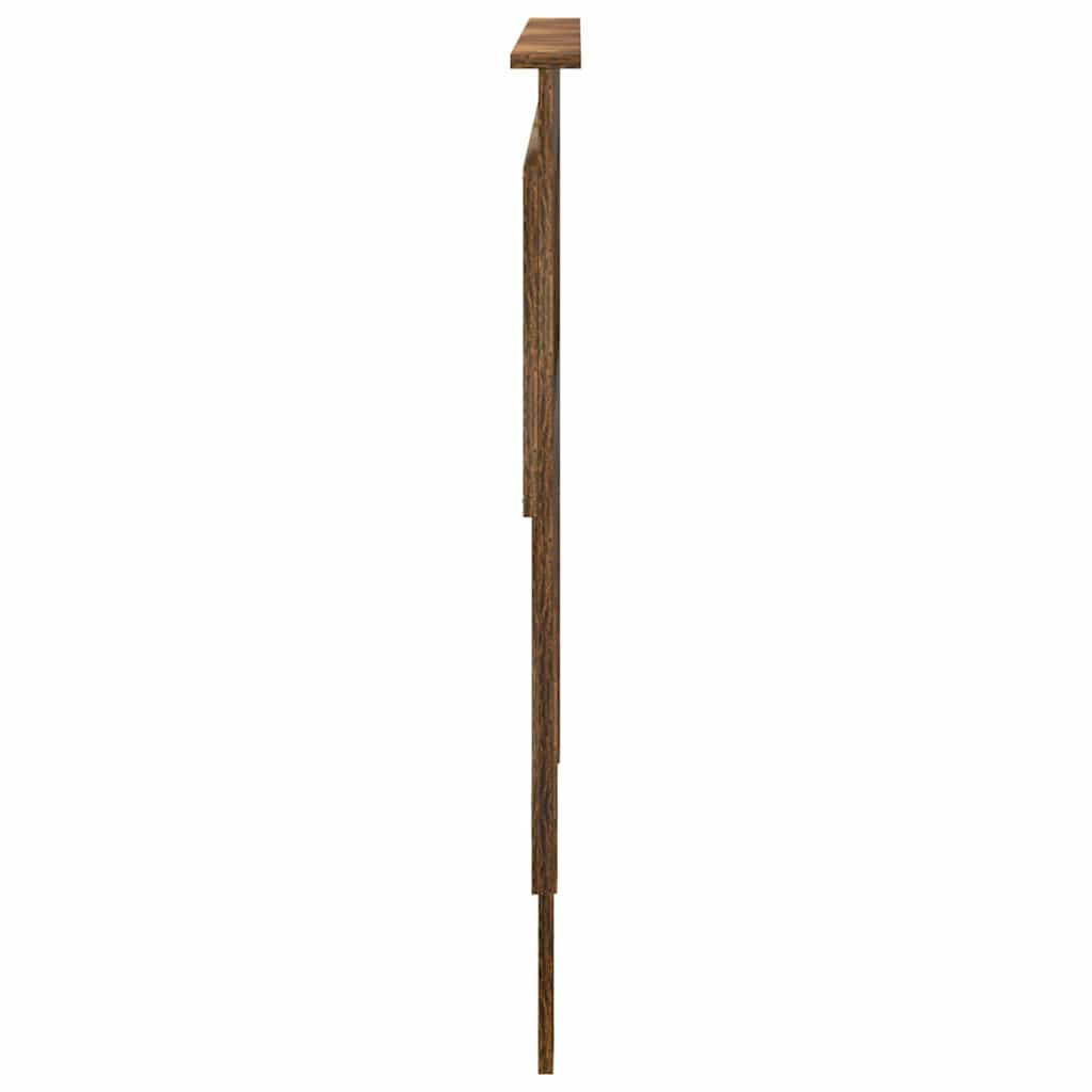 Fejtámla fejtámlával Füstölt tölgy 135 cm Faanyag Fejtámla fejtámlával Füstölt tölgy 135 cm Faanyag