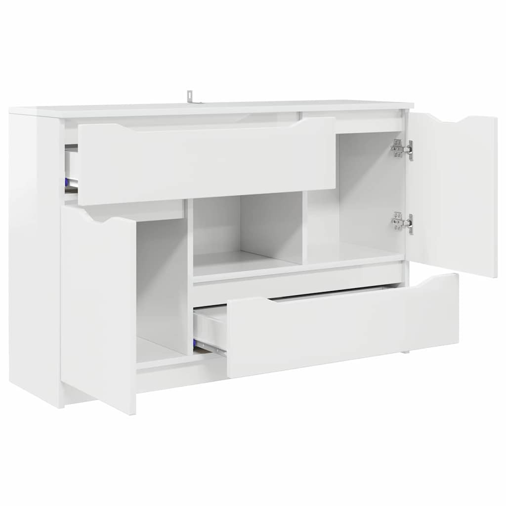 Széf fiókkal Magas Fényű Fehér 100 x 30 x 65,6 Faanyag