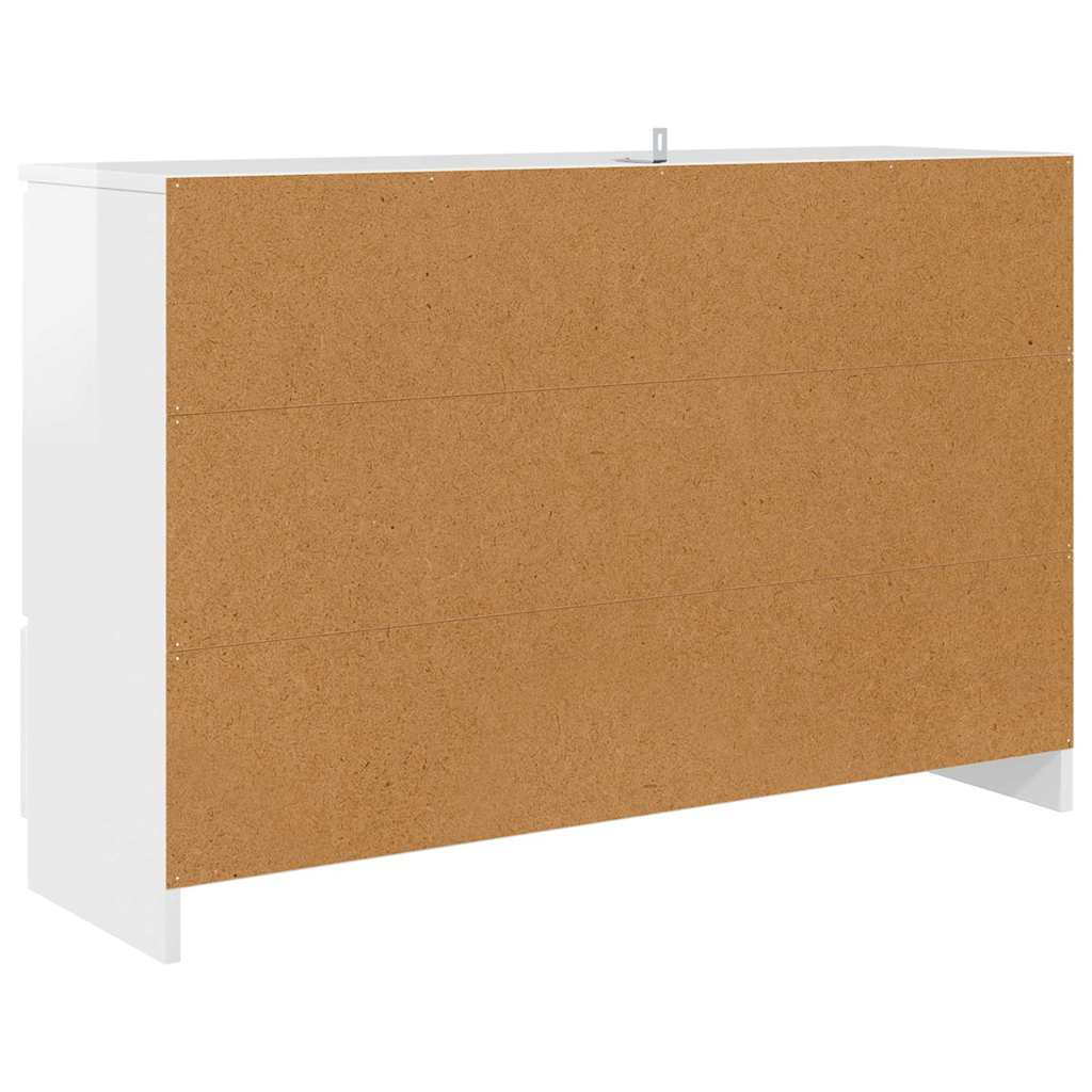 Széf fiókkal Magas Fényű Fehér 100 x 30 x 65,6 Faanyag