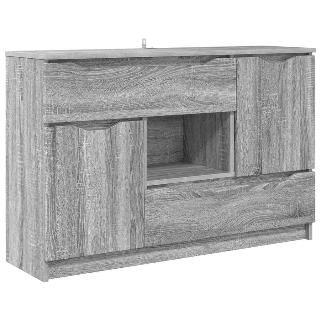 Széf fiókkal Szürke Sonoma 100 x 30 x 65,6 Faanyag