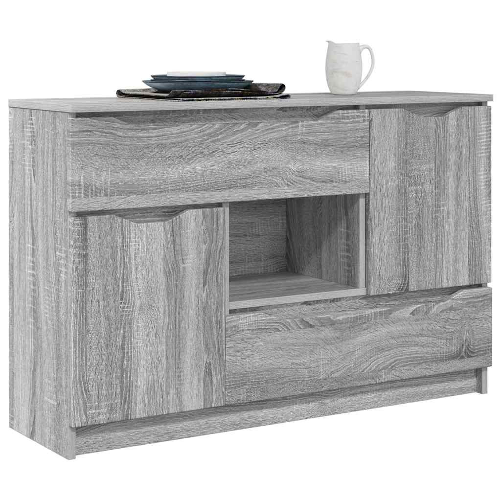Széf fiókkal Szürke Sonoma 100 x 30 x 65,6 Faanyag