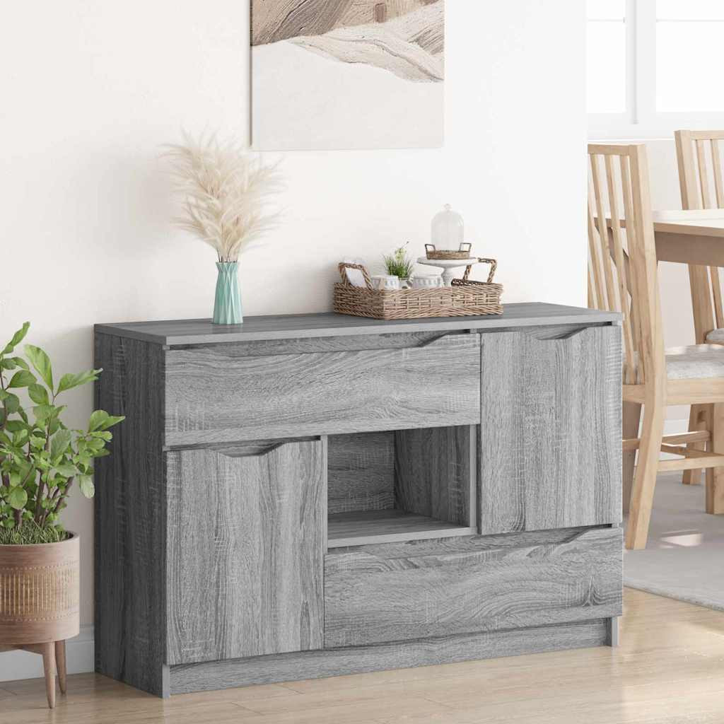 Széf fiókkal Szürke Sonoma 100 x 30 x 65,6 Faanyag