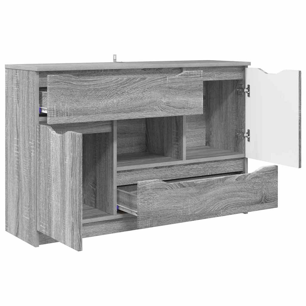 Széf fiókkal Szürke Sonoma 100 x 30 x 65,6 Faanyag