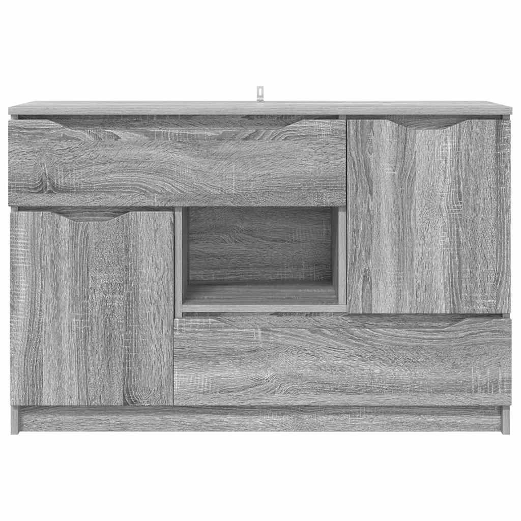 Széf fiókkal Szürke Sonoma 100 x 30 x 65,6 Faanyag