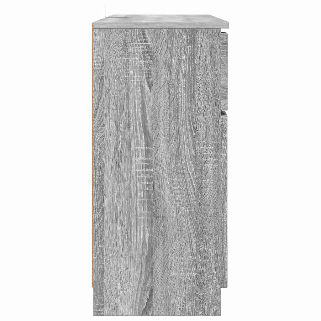 Széf fiókkal Szürke Sonoma 100 x 30 x 65,6 Faanyag