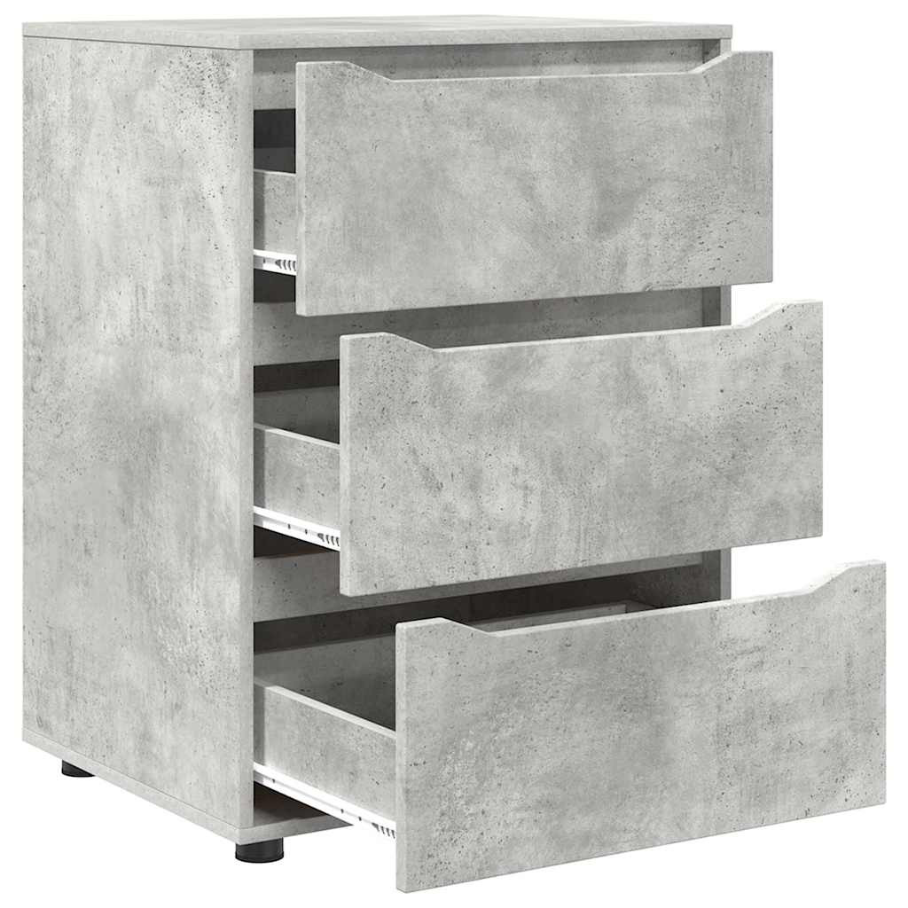 Tárolószekrény Beton Szürke 60 x 48 x 81 cm Faanyag