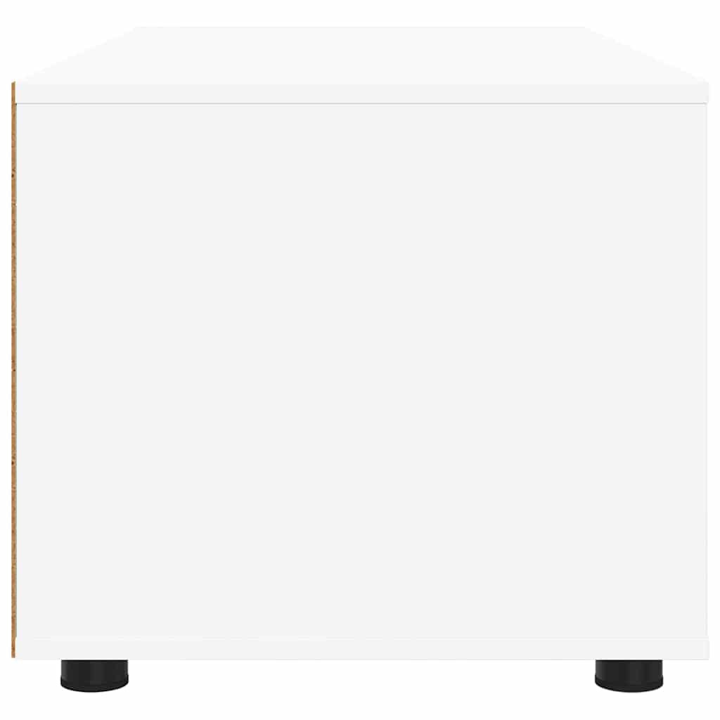 TV szekrény fiókkal Fehér 100 x 48 x 43 cm Faanyag