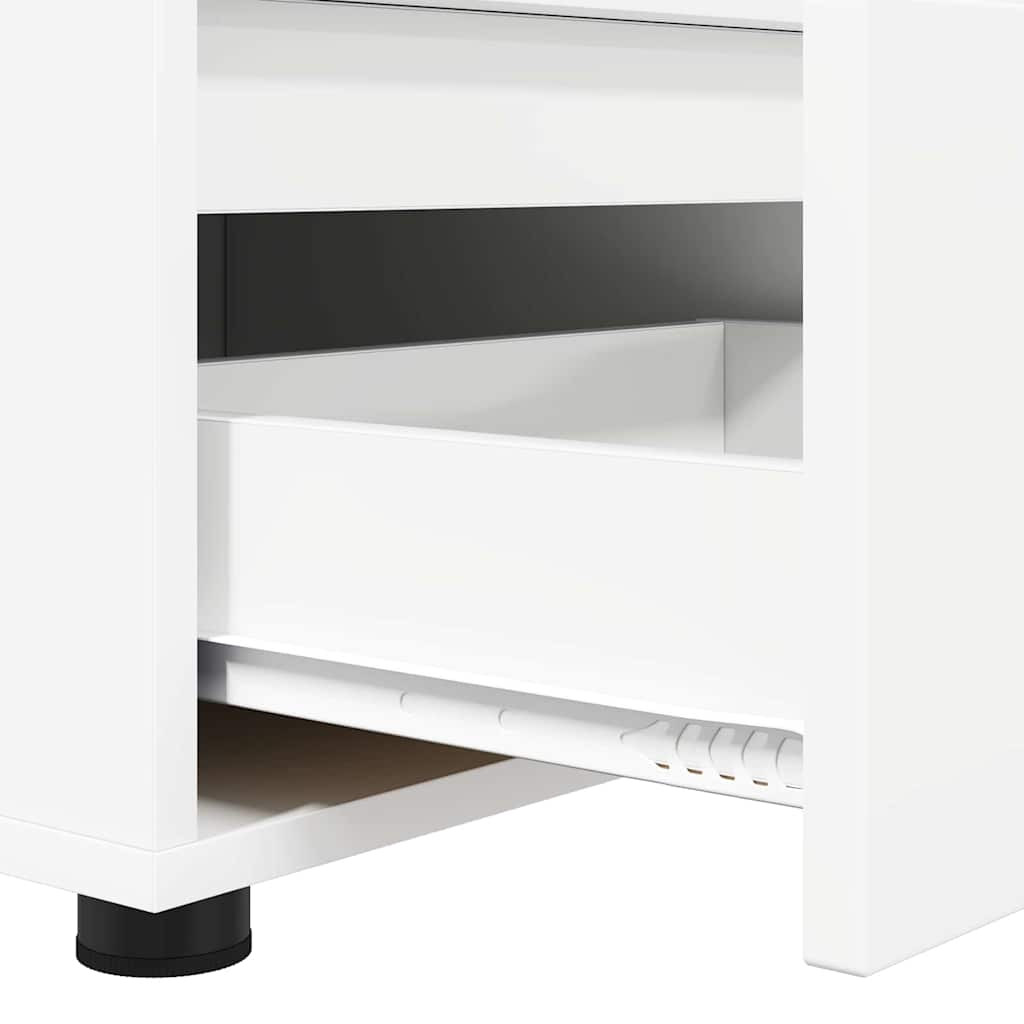 TV szekrény fiókkal Fehér 100 x 48 x 43 cm Faanyag