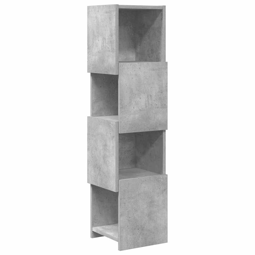 Sarokszekrény Beton Szürke 25,5x25x102cm Faanyag
